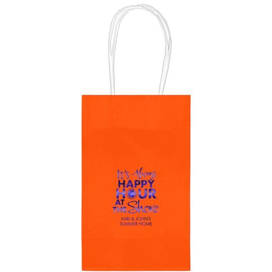 It's Always Happy Hour at the Shore Medium Twisted Handled Bags